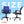 Blaze Mid-Back Office Chair – Ergonomic, Durable & Versatile (Blue)