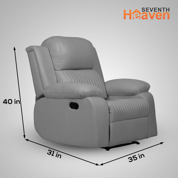 Miami 1 Seater Recliner – ( Spacious, Luxurious & DIY-Friendly- Grey )