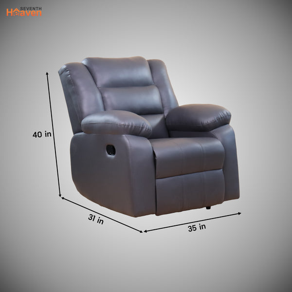 Oslo 1 Seater Recliner – ( Spacious, Luxurious & DIY-Friendly - Grey )