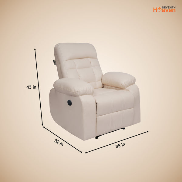 Havana 1 Seater Motorised Recliner – ( Spacious, Luxurious & DIY-Friendly - Beige )