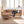 Sydney 4 Seater Sofa with Ottoman- ( Plush Suede Fabric- Beige )