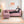 Sydney 4 Seater Sofa with Ottoman- ( Plush Suede Fabric- Peach )
