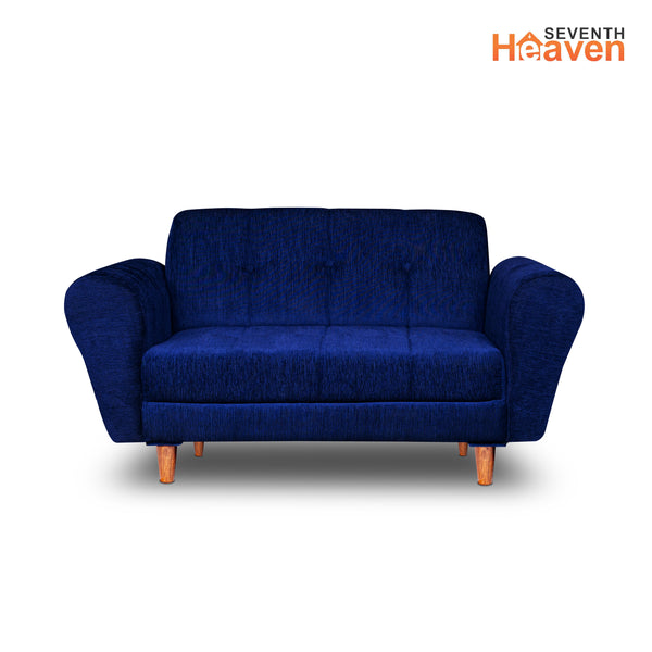 Milan 2 Seater Sofa - ( Premium Molfino Fabric- Blue )