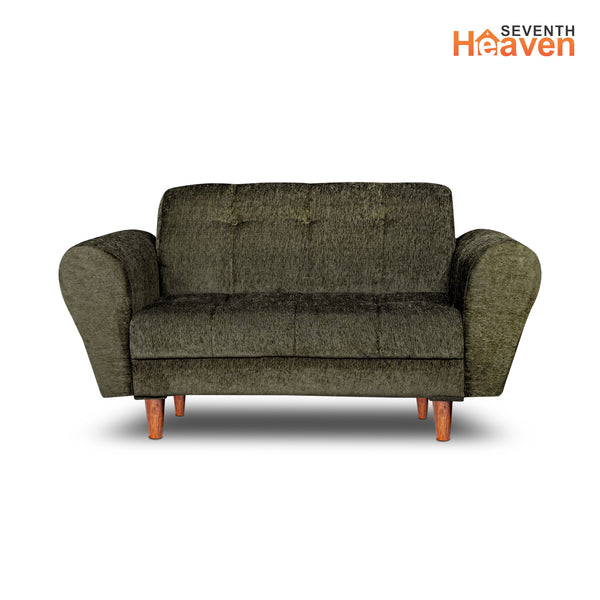 Milan 2 Seater Sofa - ( Premium Molfino Fabric-Green )