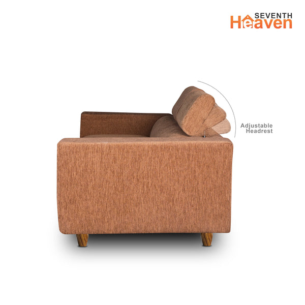 Berlin 2 Seater Sofa- ( Premium Molfino Fabric- Beige )