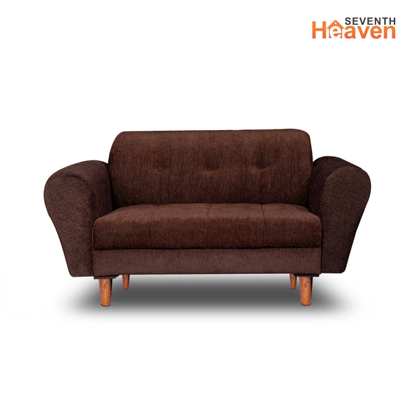 Milan 2 Seater Sofa - ( Premium Molfino Fabric- Brown )