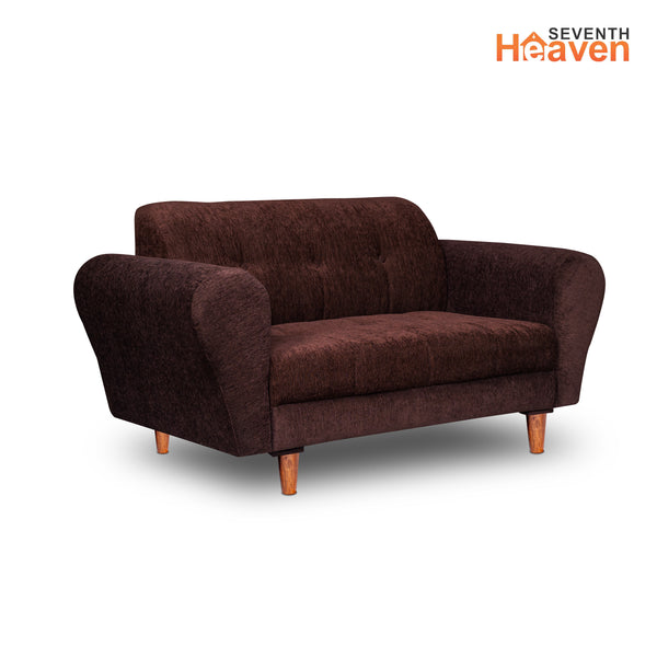 Milan 2 Seater Sofa - ( Premium Molfino Fabric- Brown )