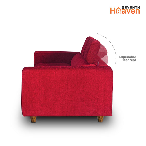 Berlin 2 Seater Sofa- ( Premium Molfino Fabric- Maroon )