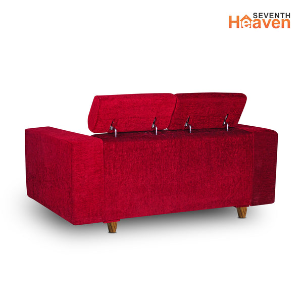 Berlin 2 Seater Sofa- ( Premium Molfino Fabric- Maroon )