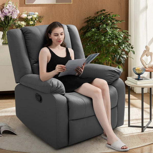 Phoenix 1 Seater Recliner – ( Spacious, Luxurious & DIY-Friendly- Grey )