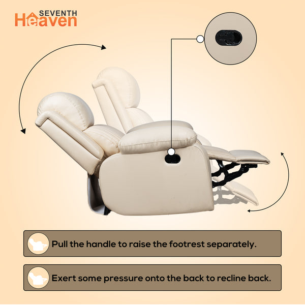 Miami 1 Seater Recliner – ( Spacious, Luxurious & DIY-Friendly- Beige )