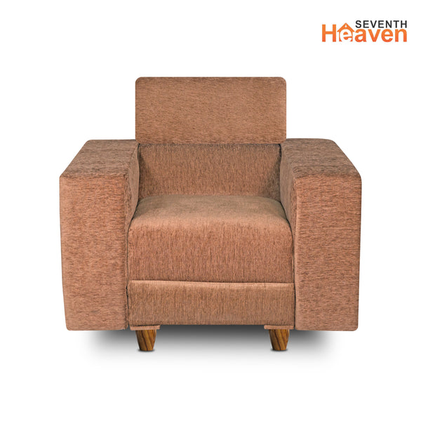 Berlin (3+1+1) Seater Sofa- ( Premium Molfino Fabric- Beige )
