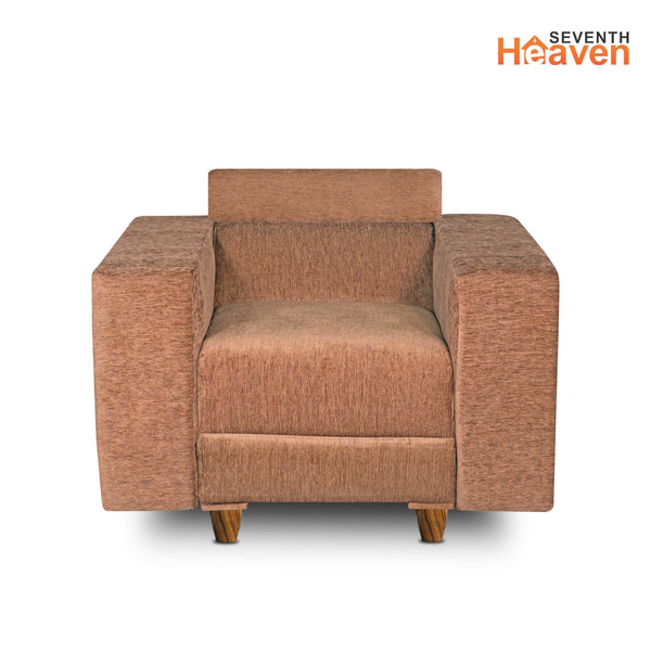 Berlin (3+1+1) Seater Sofa- ( Premium Molfino Fabric- Beige )