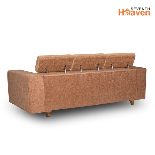 Berlin (3+1+1) Seater Sofa- ( Premium Molfino Fabric- Beige )