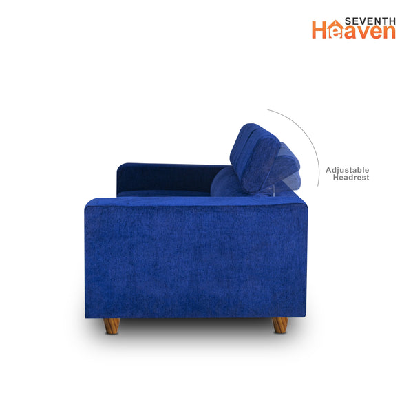 Berlin (3+1+1) Seater Sofa- ( Premium Molfino Fabric-Blue )