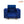 Berlin (3+1+1) Seater Sofa- ( Premium Molfino Fabric-Blue )