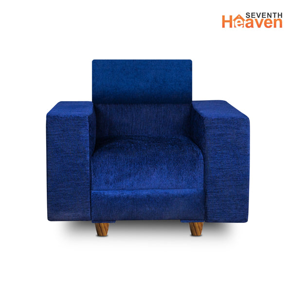 Berlin (3+1+1) Seater Sofa- ( Premium Molfino Fabric-Blue )