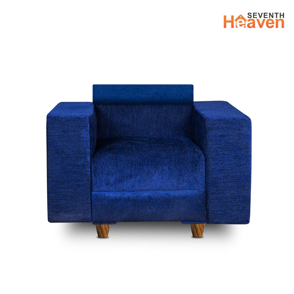 Berlin (3+1+1) Seater Sofa- ( Premium Molfino Fabric-Blue )