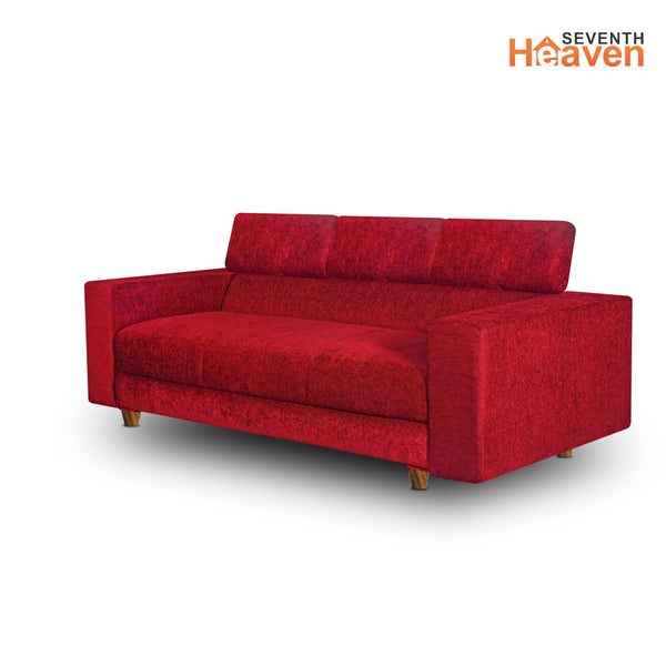 Berlin (3+1+1) Seater Sofa- ( Premium Molfino Fabric- Maroon )