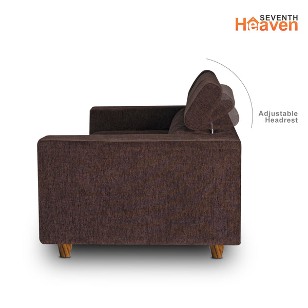 Berlin (3+2) Seater Sofa Right Corner- ( Premium Molfino Fabric- Brown )
