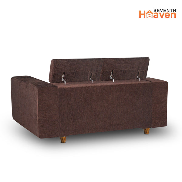 Berlin (3+2) Seater Sofa Right Corner- ( Premium Molfino Fabric- Brown )