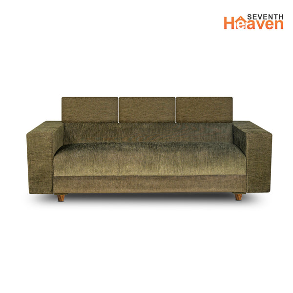 Berlin (3+2) Seater Sofa- ( Premium Molfino Fabric- Green )