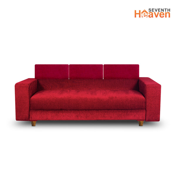 Berlin (3+2) Seater Sofa- ( Premium Molfino Fabric- maroon )