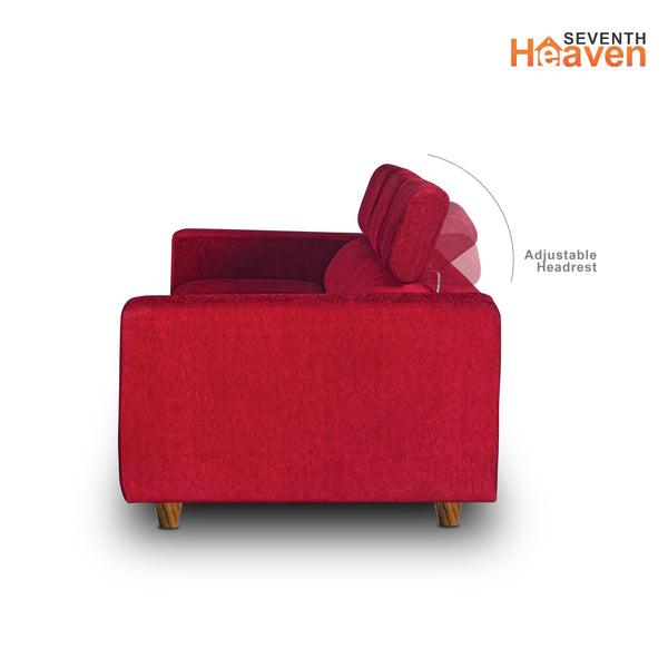 Berlin (3+2) Seater Sofa- ( Premium Molfino Fabric- maroon )