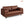 Vienna 2 Seater Sofa- ( Leatherette Fabric - Brown )