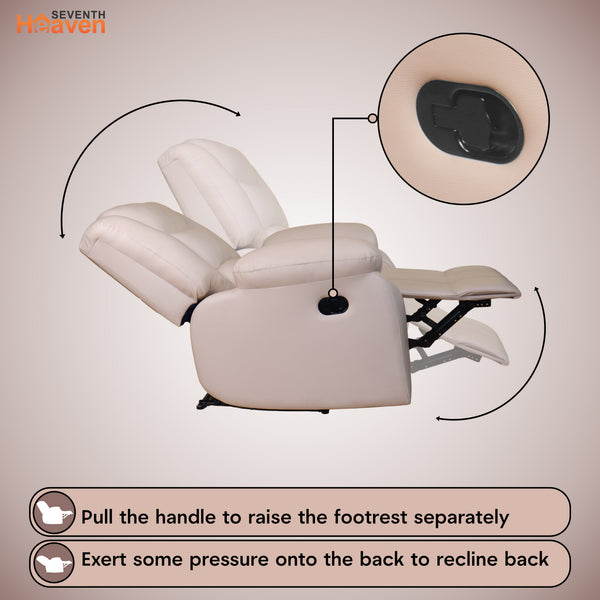 Oslo 1 Seater Recliner – ( Spacious, Luxurious & DIY-Friendly - Beige )