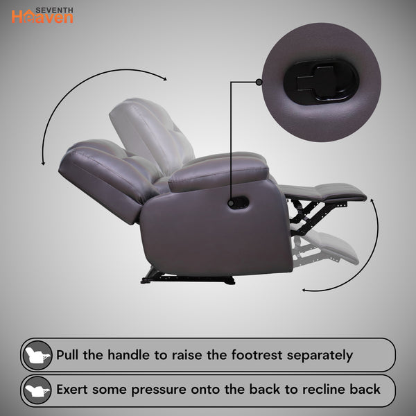 Oslo 1 Seater Recliner – ( Spacious, Luxurious & DIY-Friendly - Grey )