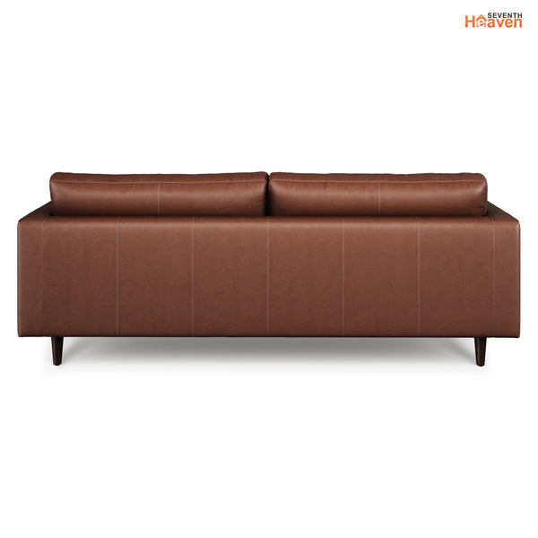 Vienna 3 Seater Sofa- ( Leatherette Fabric - Taos Brown )