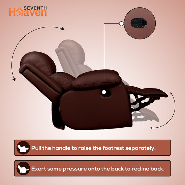 Miami 1 Seater Recliner – ( Spacious, Luxurious & DIY-Friendly- Brown )