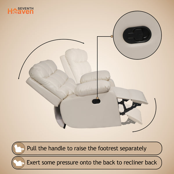 Lumina 1 Seater Recliner – ( Spacious, Luxurious & DIY-Friendly - Beige )