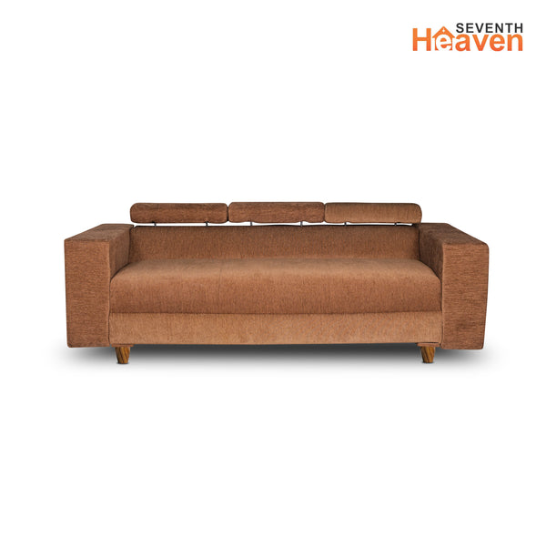 Berlin 3 Seater Sofa- ( Premium Molfino Fabric- Beige )