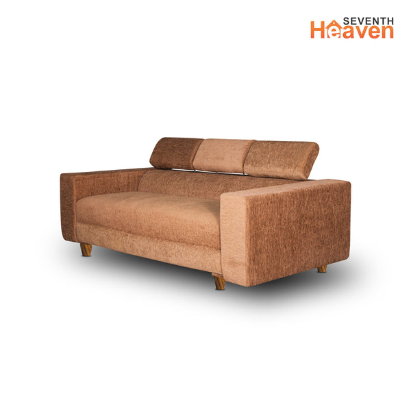 Berlin 3 Seater Sofa- ( Premium Molfino Fabric- Beige )