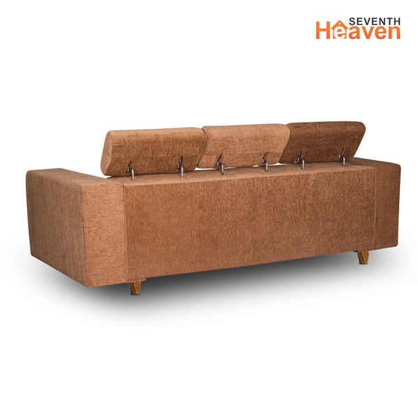 Berlin 3 Seater Sofa- ( Premium Molfino Fabric- Beige )
