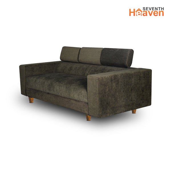 Berlin 3 Seater Sofa- ( Premium Molfino Fabric- Green )