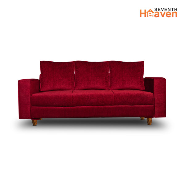 Rio 3 Seater Sofa- ( Premium Molfino Fabric- Maroon )
