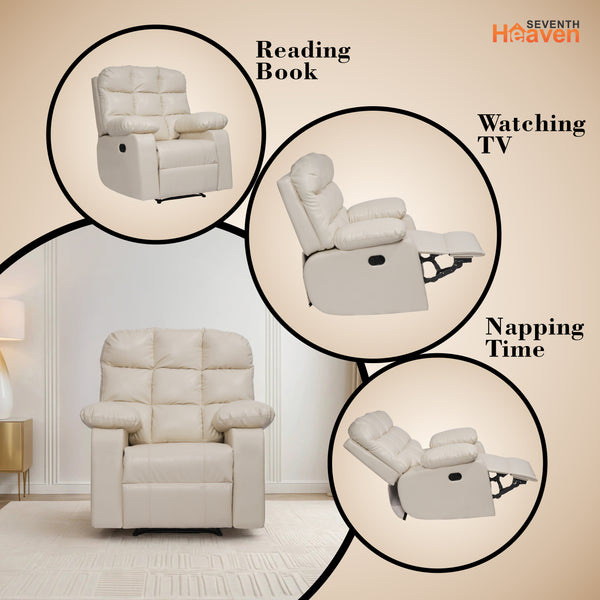 Lumina 1 Seater Recliner – ( Spacious, Luxurious & DIY-Friendly - Beige )