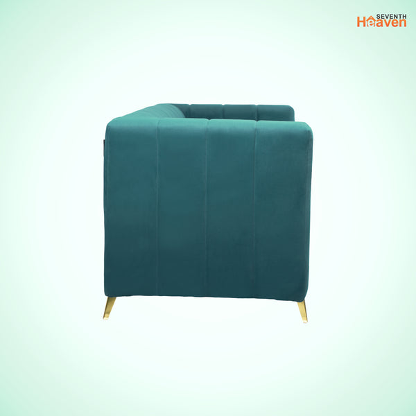 Tokyo Icon 2 Seater Sofa - ( Plush Suede Fabric - Teal )
