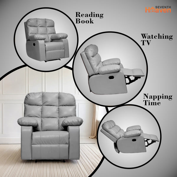 Lumina 1 Seater Recliner – ( Spacious, Luxurious & DIY-Friendly - Grey )