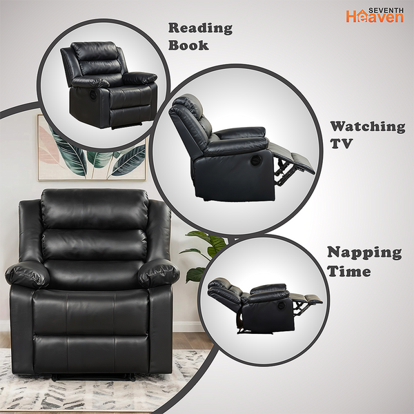 Oslo 1 Seater Motorised Recliner – ( Spacious, Luxurious & DIY-Friendly - Black )