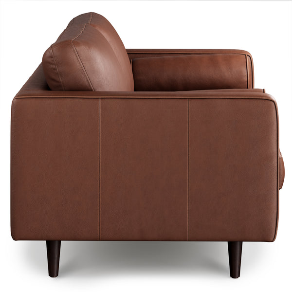 Vienna 2 Seater Sofa- ( Leatherette Fabric - Brown )