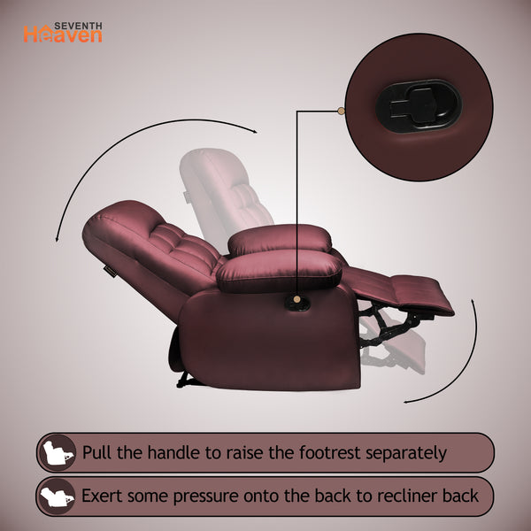 Havana 1 Seater Recliner – ( Spacious, Luxurious & DIY-Friendly- Brown )