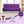 Florida Neo 3 Seater Wooden Sofa Cum Bed - ( Premium Molfino Fabric- Purple )