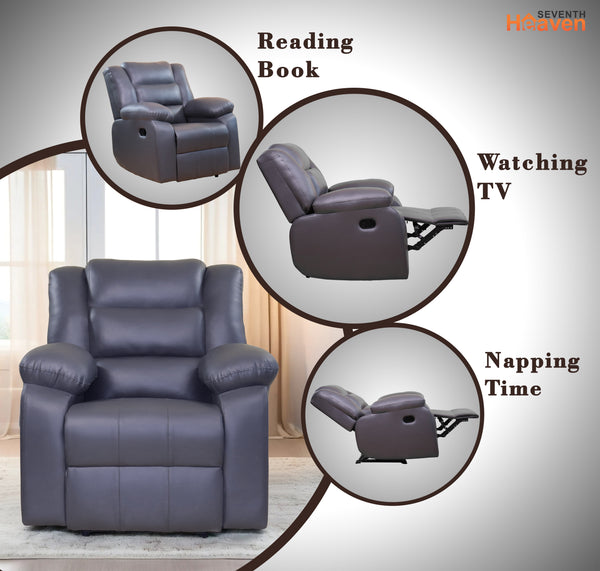 Oslo 1 Seater Recliner – ( Spacious, Luxurious & DIY-Friendly - Grey )