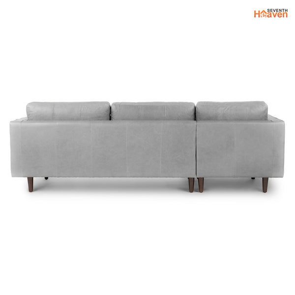 Vienna 6 Seater Sofa Left Corner - ( Leatherette Fabric - Grey )