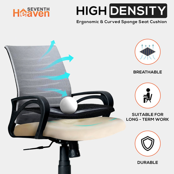 Blaze Mid-Back Office Chair – Ergonomic, Durable & Versatile (Grey)