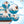Florida Neo 4 Seater Wooden Sofa Cum Bed - ( Premium Molfino Fabric- Sky Blue )